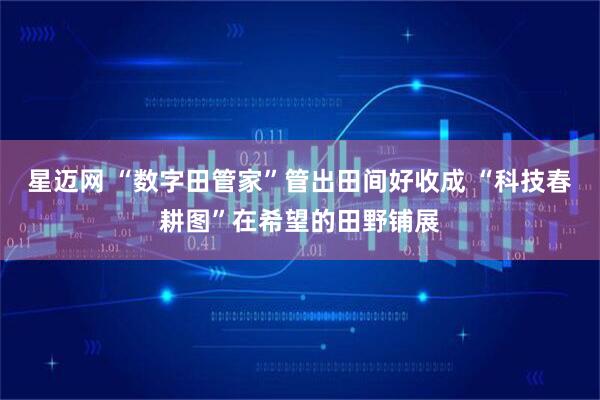 星迈网 “数字田管家”管出田间好收成 “科技春耕图”在希望的田野铺展
